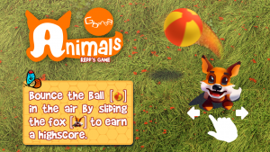 Screenshot of the first game in the series of Gbanga Animals: Reed