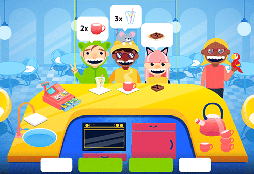 E-Learning in a fun way: learn a language by speaking it in game «Soda Serving»
