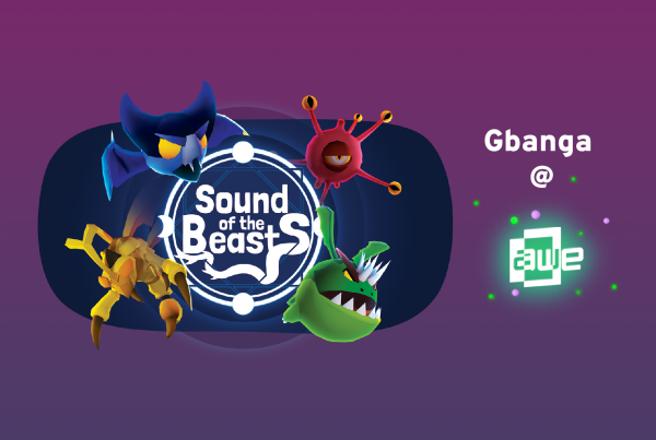 Gamification specialist Gbanga presents locative audio experience «Sound of the Beasts» at mixed-reality conference AWE. Der Gamification-Spezialist Gbanga präsentiert auf der Mixed-Reality-Konferenz AWE das ortsbezogene Hörerlebnis "Sound of the Beasts".
